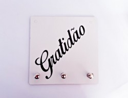 Alt 261 Quadro Porta Chave - Gratido - Estrela da Manh